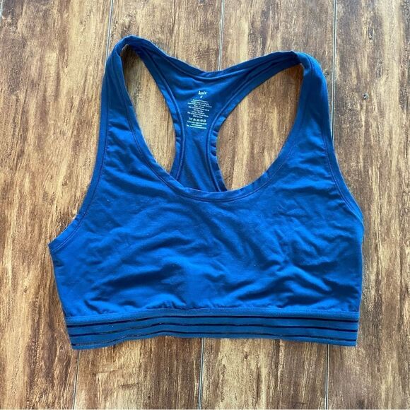 Knix Modal Luxe Pullover Lounge Bra Horizon Blue Racerback Bra Size Small​ - Picture 3 of 3